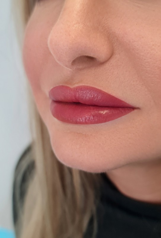 dérmopigmentation des lèvres couleur rose pétal as pigments de pigmentsetco  de Blacklinestudio