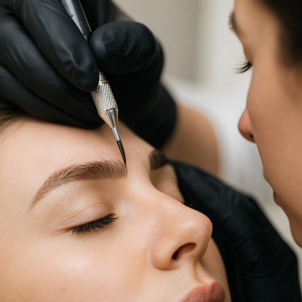 tatouage sourcil avant apres