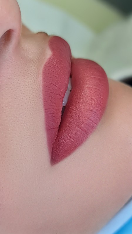 Nude lips le maquillage permanent des lèvres avec le pigment couleur nude  effet naturel à la cictrisation blacklinestudio