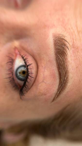 microshading sourcils claires photo après réalisation les pigments utilisés as pigments france